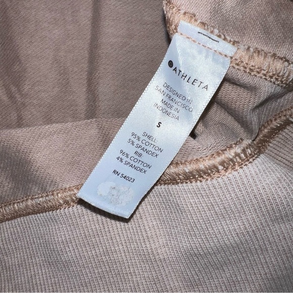 Athleta Sweater Farallon Women Small Tan Zip Up Lightweight Jacket Mocha Latte T - Picture 8 of 9